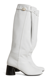 Khaite Women's Admiral Leather Knee Boot In Black,white