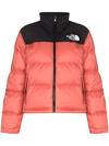 The North Face 1996 Retro Nuptse Quilted Down Jacket In Black,pink