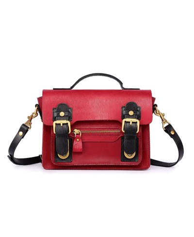 Old Trend Women's Genuine Leather Aster Mini Satchel In Red