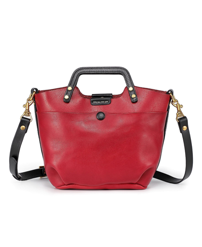 Old Trend Women's Genuine Leather Sprout Land Mini Tote Bag In Red