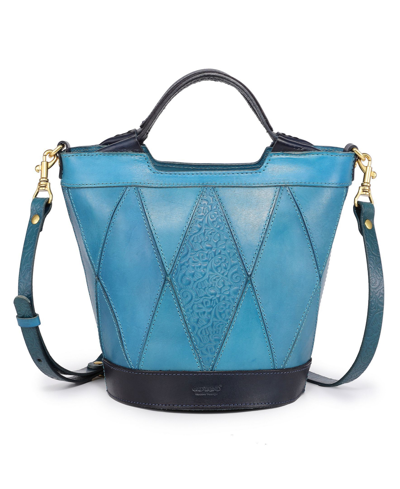 Old Trend Women's Genuine Leather Primrose Mini Tote Bag In Turquoise