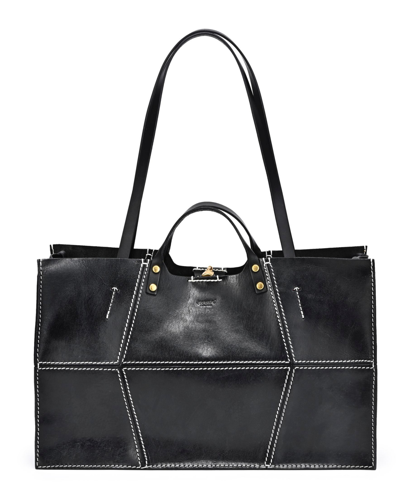 Old Trend Women's Genuine Leather Rose All-day Tote Bag In Black