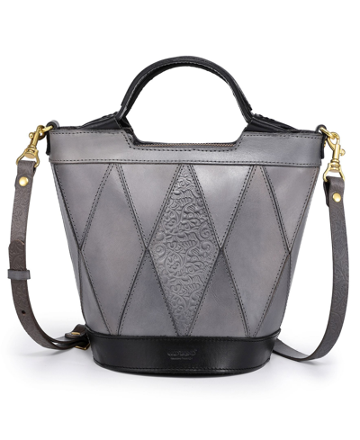 Old Trend Women's Genuine Leather Primrose Mini Tote Bag In Gray