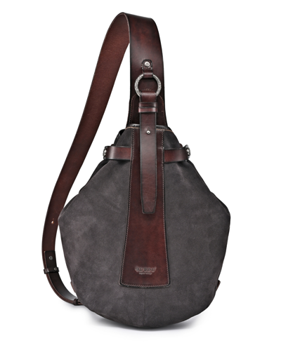 Old Trend Women's Genuine Leather Daisy Sling Bag In Gray