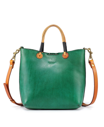 Old Trend Women's Genuine Leather Outwest Mini Tote Bag In Green
