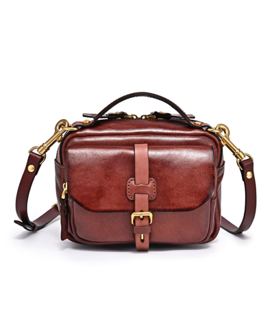 Old Trend Women's Genuine Leather Focus Cross Body Bag In Brown