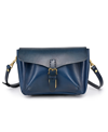 Old Trend Women's Genuine Leather Isla Crossbody Bag In Navy