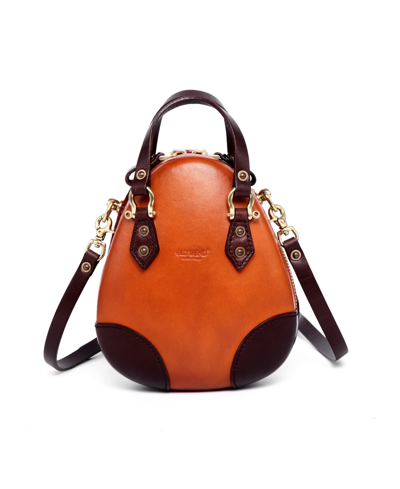 Old Trend Women's Genuine Leather Fairy Lantern Mini Satchel In Cognac