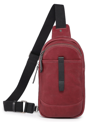 Old Trend Women's Genuine Leather Sun-wing Sling Bag In Burgundy