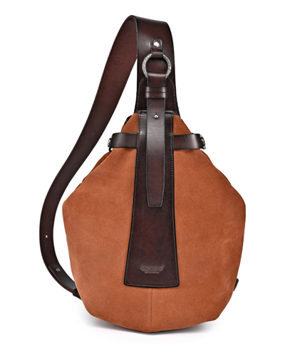 Old Trend Women's Genuine Leather Daisy Sling Bag In Brown