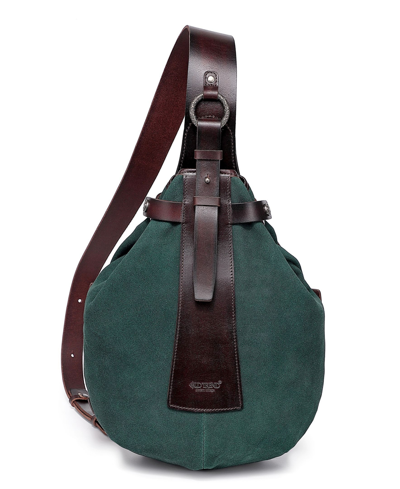 Old Trend Women's Genuine Leather Daisy Sling Bag In Kale