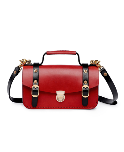 Old Trend Women's Genuine Leather Snapper Crossbody In Red
