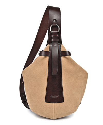 Old Trend Women's Genuine Leather Daisy Sling Bag In Tan