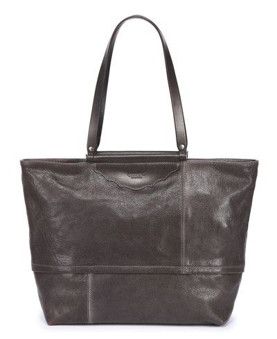 Old Trend Women's Genuine Leather Holly Leaf Tote Bag In Salte Gray