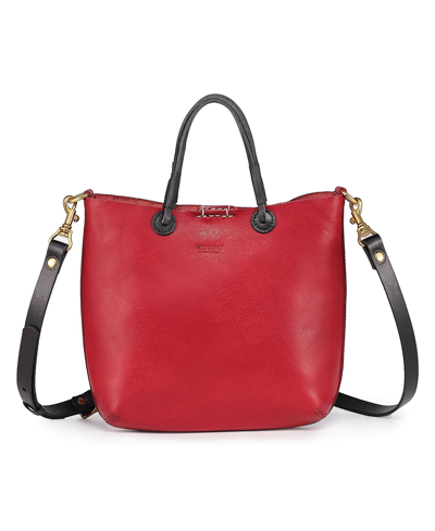 Old Trend Women's Genuine Leather Outwest Mini Tote Bag In Red