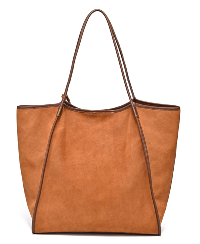 Old Trend Women's Genuine Leather Pine Hill Tote Bag In Caramel