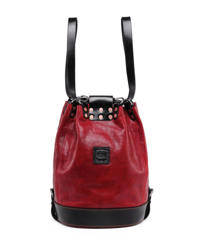 Old Trend Women's Genuine Leather Canna Backpack In Red