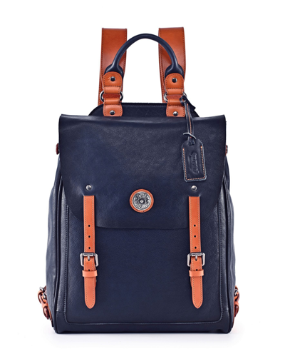 Old Trend Women's Genuine Leather Lawnwood Backpack In Navy