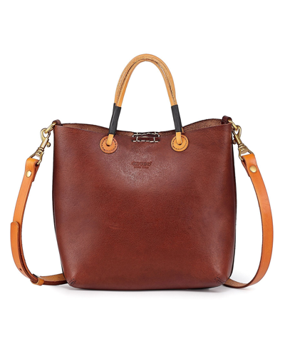 Old Trend Women's Genuine Leather Outwest Mini Tote Bag In Brown