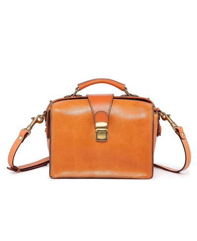 Old Trend Women's Genuine Leather Doctor Transport Satchel Bag In Caramel