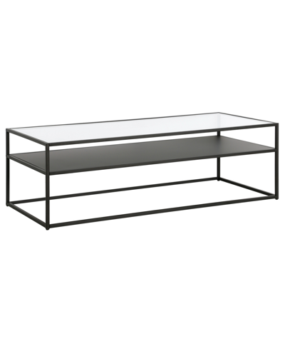 Hudson & Canal Ada 54" Coffee Table In Blackened Bronze