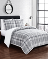 CANNON COZY TEDDY PLAID 3 PIECE COMFORTER SET, FULL/QUEEN