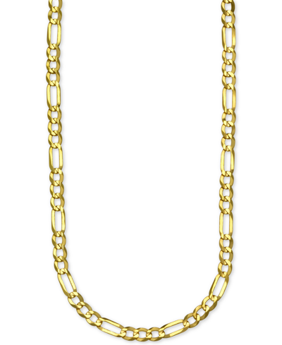 Italian Gold Figaro Link 18" Chain Necklace In 14k Gold