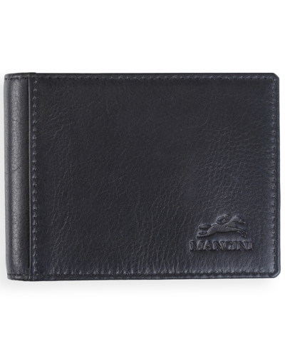 Mancini Men's Bellagio Collection Deluxe Slim Bill Clip Card Case In Black