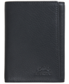 Mancini Men's Monterrey Collection Trifold Wallet In Black