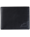 Mancini Men's Bellagio Collection Left Wing Bifold Wallet In Black