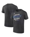Fanatics Men's  Heather Charcoal New England Patriots 2021 Nfl Playoffs Bound Lights Action T-shirt In Heathered Charcoal