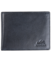 Mancini Men's Bellagio Collection Bifold Wallet With Coin Pocket In Black