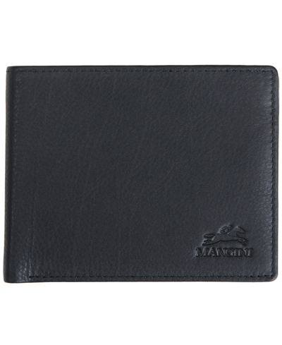 Mancini Men's Monterrey Collection Bifold Wallet With Coin Pocket In Black