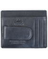 Mancini Men's Bellagio Collection Deluxe Bill Clip Card Case In Gray