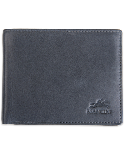 Mancini Men's Bellagio Collection Bifold Wallet With Coin Pocket In Gray