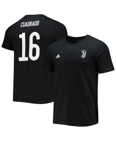 Adidas Originals Men's Adidas Juan Cuadrado Black Juventus Amplifier Name And Number T-shirt