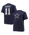 FANATICS MEN'S FANATICS BRANDED MICAH PARSONS NAVY DALLAS COWBOYS BIG AND TALL PLAYER NAME NUMBER T-SHIRT