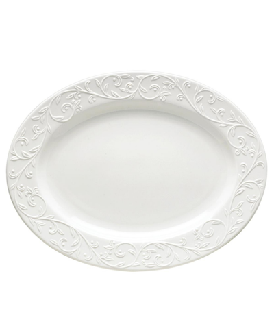 Lenox Dinnerware, Opal Innocence Carved Large Oval Platter
