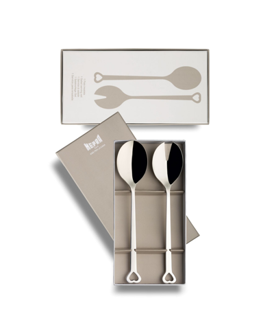 Mepra Evento Salad Serving Set, 2 Piece In Stainless Steel