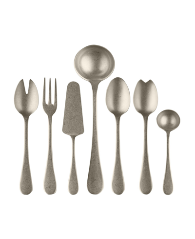 Mepra Vintage-like Full Serving Set, 7 Piece In Champagne