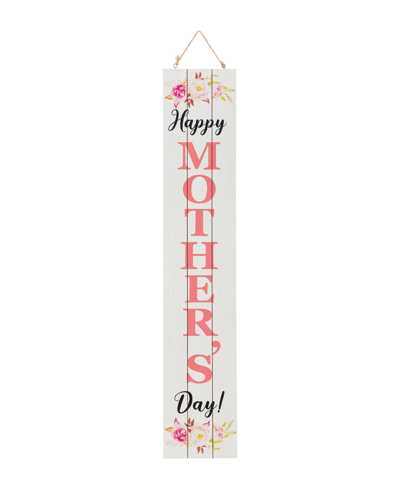 Glitzhome 42" Double Sided Wooden Porch Mother's Day And Father's Day Decor In Multi