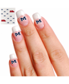 INNOVATIVE ADHESIVES MULTI OLE MISS REBELS WATERLESS FINGERNAIL AND FACE TATTOOS