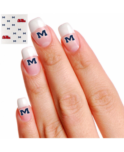 Innovative Adhesives Multi Ole Miss Rebels Waterless Fingernail And Face Tattoos