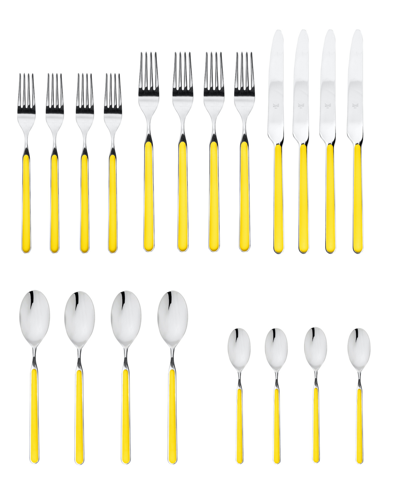 Mepra Fantasia Flatware Set, 20 Piece In Dark Yellow