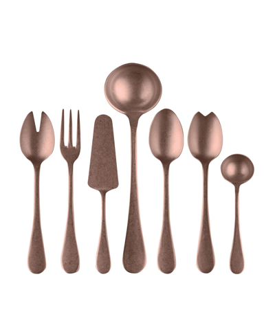 Mepra Vintage-like Full Serving Set, 7 Piece In Rose Gold