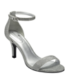 Bandolino Madia Ankle Strap Sandal In Silver Glam