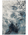Jhb Design Evolution 0962a 3'3" X 5'2" Area Rug In Blue/ivory
