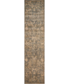 Nourison Silken Allure Slk17 Slate 2'5" X 10' Runner Rug In Slate