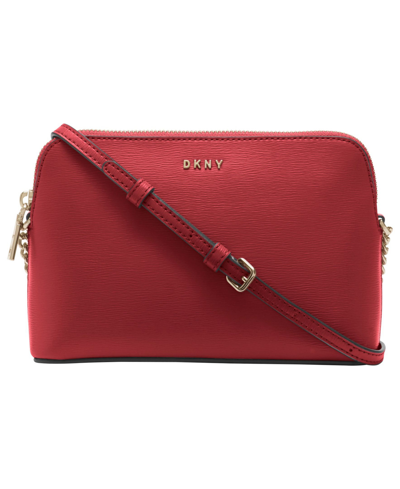 Dkny Bryant Dome Chain Strap Crossbody Handbag In Bright Red