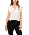 1.STATE WOMEN'S FLUTTER SLEEVE V-NECK WITH TIE TOP